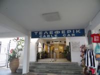 Cable car station at Fira