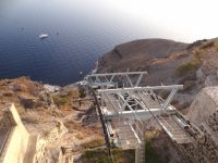 Cable car station at Fira