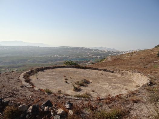 Cyclades - Santorini - Pirgos - Threshing floor in Diapla