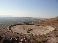 Cyclades - Santorini - Pirgos - Threshing floor in Diapla